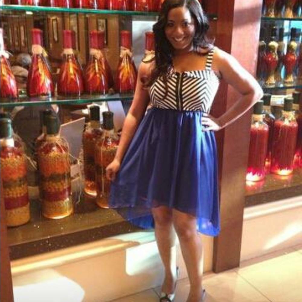 Cute high low flare dress
